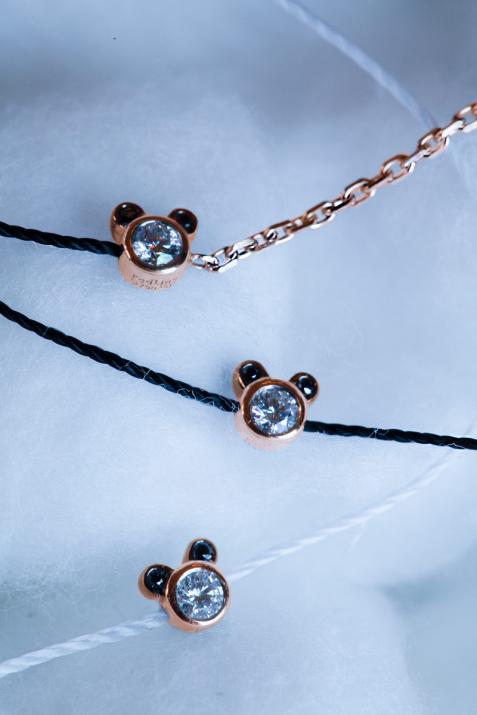 Mini Pure Panda Bracelet Thread Rose Gold - Redline - 0++