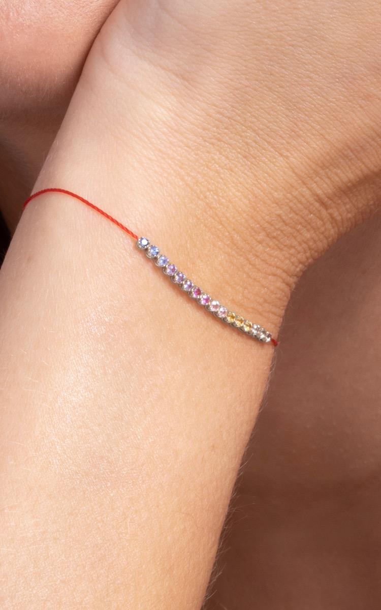 最終お値下げ　redline Marilynブレスレット　18K WG 0.29 Redline Paris - Thread Marilyn Rainbow white gold - Redline