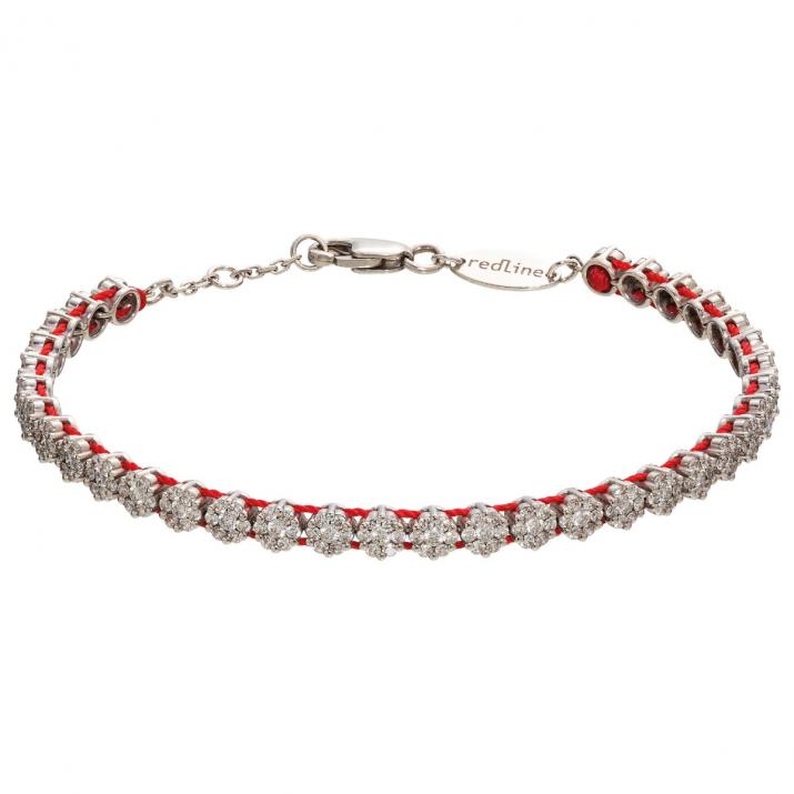 Bracelet Illusion River Thread White Gold - Redline - 0++
