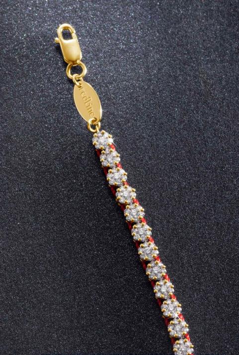 Bracelet Illusion River Thread Yellow Gold - Redline - 0++