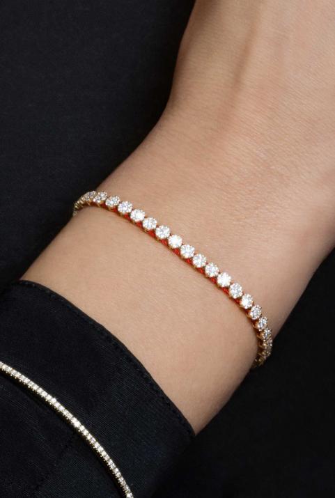 Bracelet Illusion River Thread Rose Gold - Redline - 0++