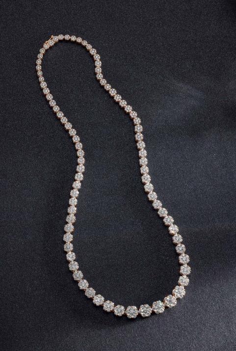 Illusion River Necklace Rose Gold - Redline - 0++