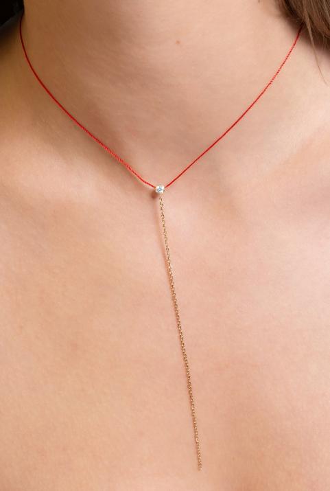 Pure Seduction Thread Necklace Yellow Gold - Redline - 0++