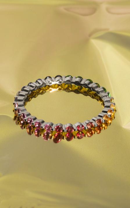 Aurelange Rainbow Ring White Gold - Redline - 0++