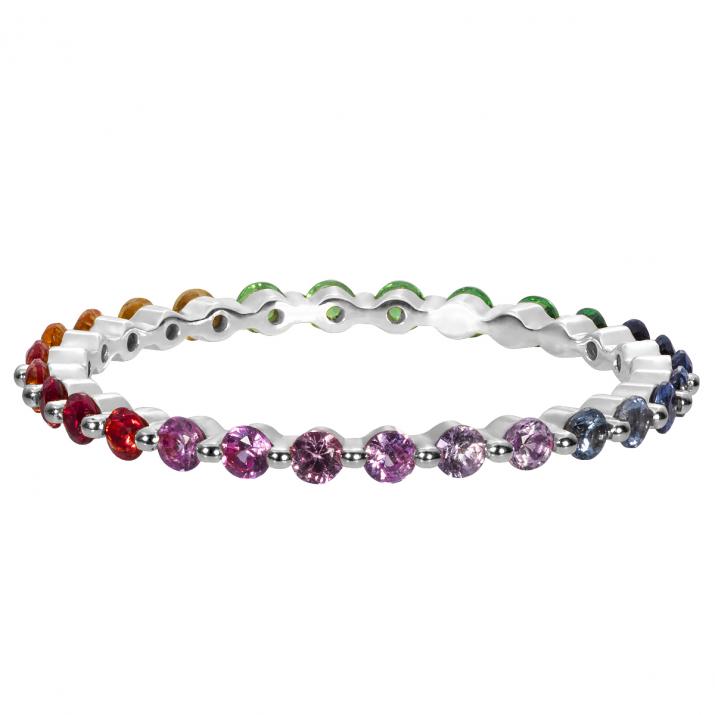 Aurelange Rainbow Ring White Gold - Redline - 0++