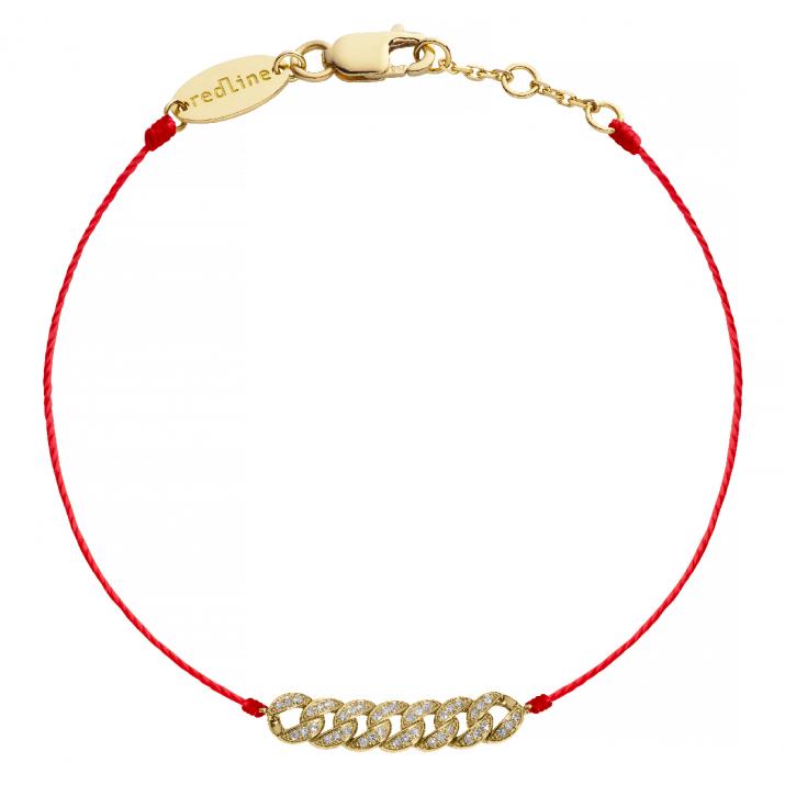Links Bracelet Thread Yellow Gold - Redline - 0++