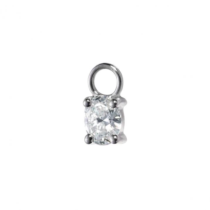 Baronne Charm Pendant White Gold - Redline - 0++