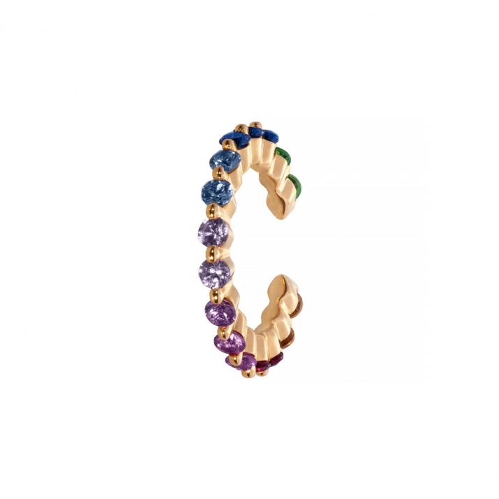 Ear Cuff Si Joli Aurelange Rainbow Earring Yellow Gold - Redline
