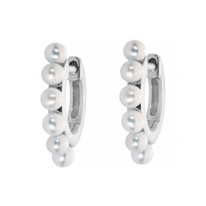 Si Joli Mini Creole Queen Earring White Gold - Redline