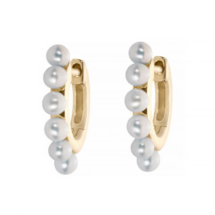 Si Joli Mini Creole Queen Earring Yellow Gold - Redline