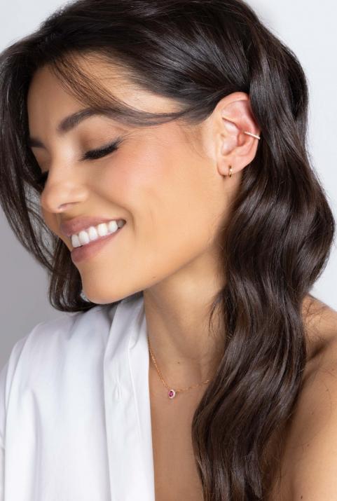 Si Joli Mini Creole Or Earring Rose Gold - Redline - 0++