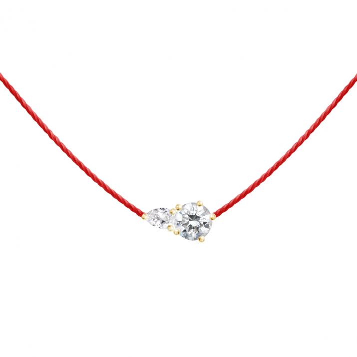 Abby Thread Necklace Yellow Gold - Redline