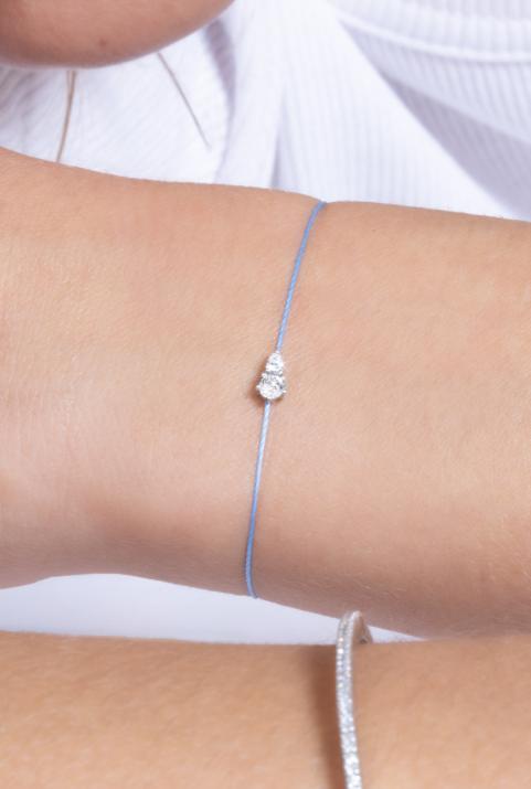 Abby Bracelet Thread White Gold - Redline - 0++