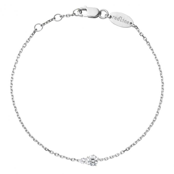 Abby Chain Bracelet White Gold - Redline - 0++