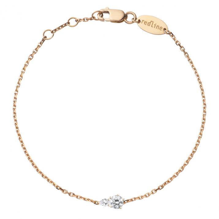 Abby Chain Bracelet Rose Gold - Redline - 0++