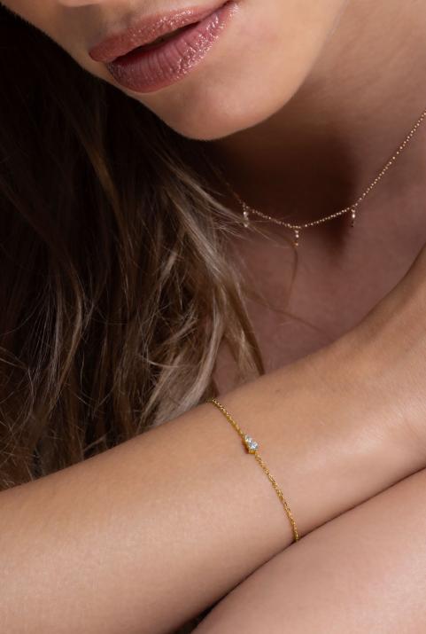 Abby Chain Bracelet Yellow Gold - Redline - 0++