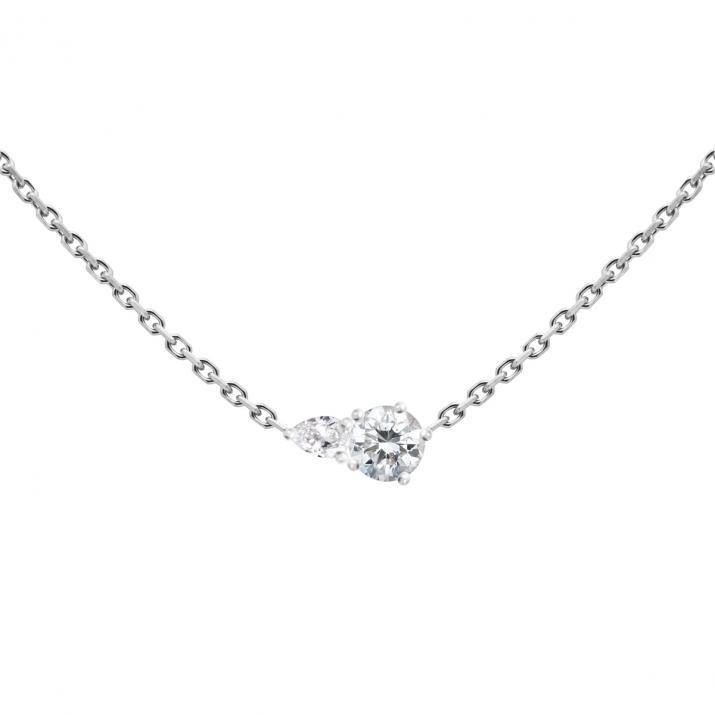 Abby Chain Necklace White Gold - Redline