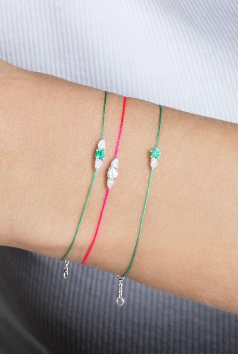 So Abby Bracelet Thread White Gold - Redline - 0++