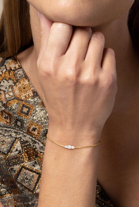 So Abby Chain Bracelet Yellow Gold - Redline - 0++