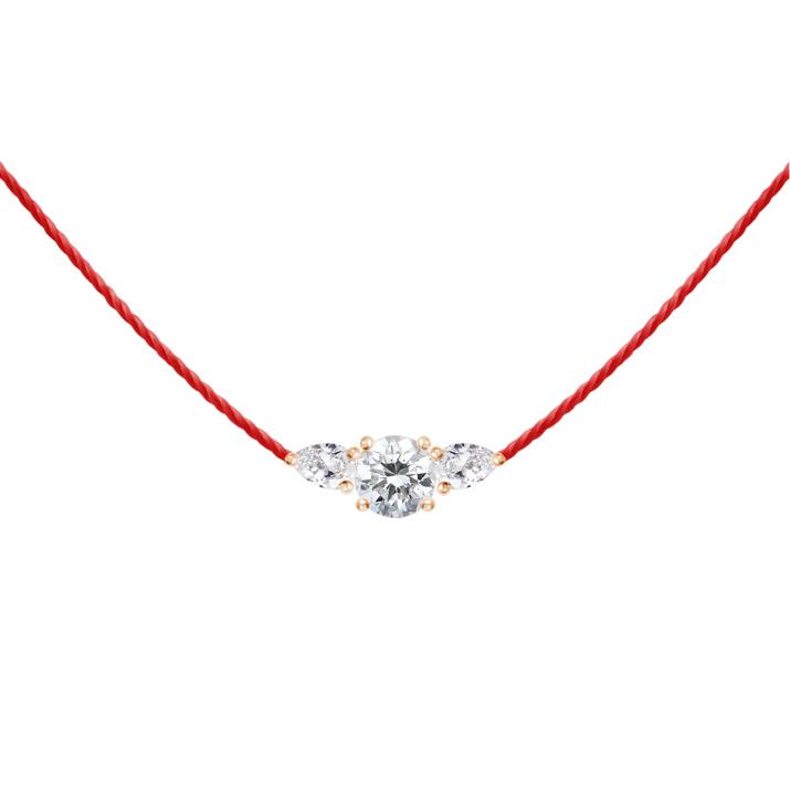 So Abby Thread Necklace Rose Gold - Redline