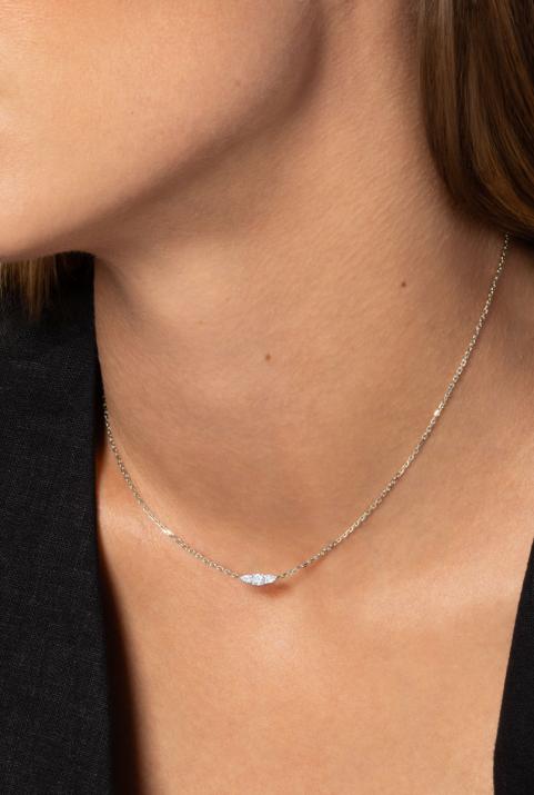 So Abby Chain Necklace White Gold - Redline - 0++