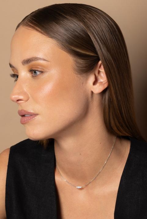 So Abby Chain Necklace White Gold - Redline - 0++