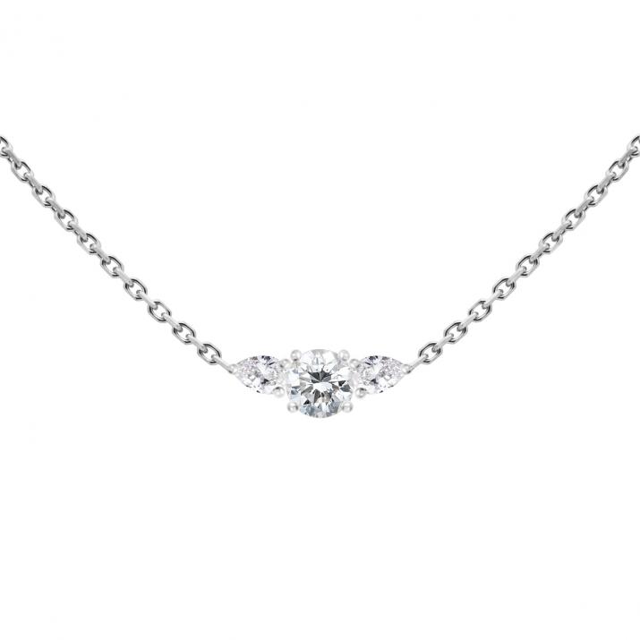 So Abby Chain Necklace White Gold - Redline