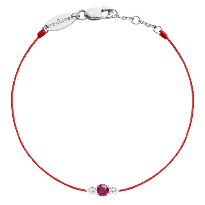 So Abby Rubis Bracelet Thread White Gold - Redline - 0++