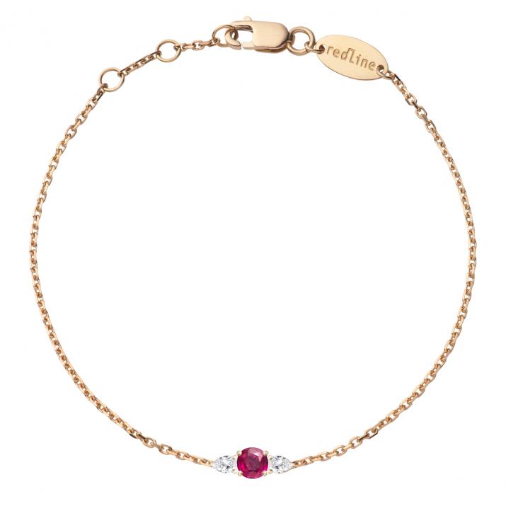 So Abby Chain Bracelet Rose Gold - Redline