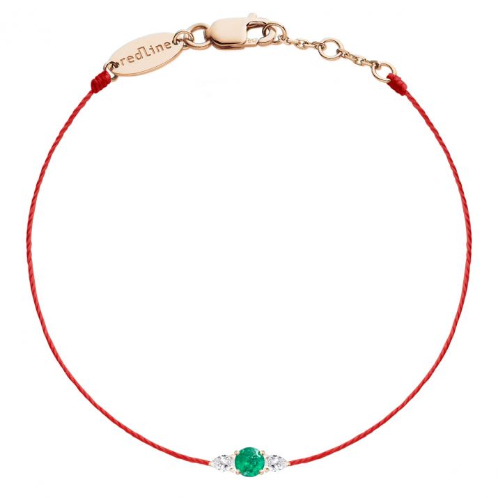 So Abby émeraude Bracelet Thread Rose Gold - Redline - 0++