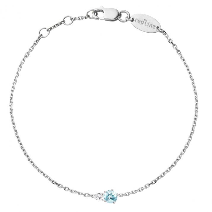 Abby Topaze Chain Bracelet White Gold - Redline - 0++