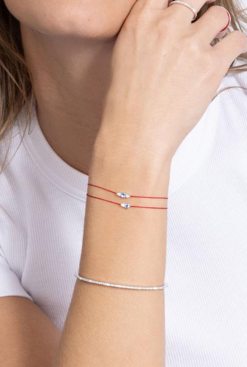 Abby Topaze  Bracelet Thread White Gold - Redline - 0++