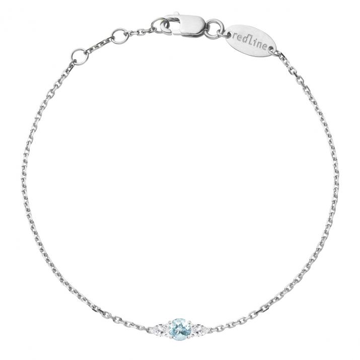 So Abby Topaze Chain Bracelet White Gold - Redline