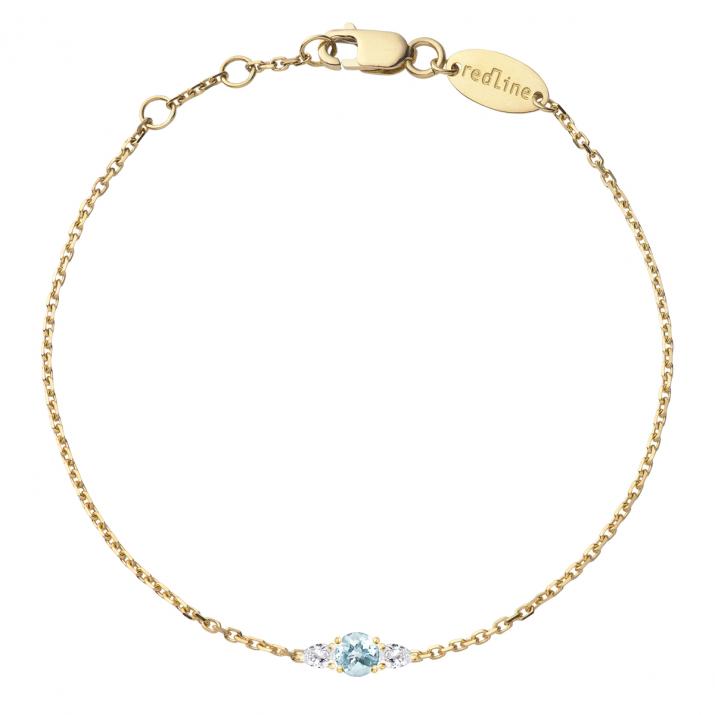 So Abby Topaze Chain Bracelet Yellow Gold - Redline