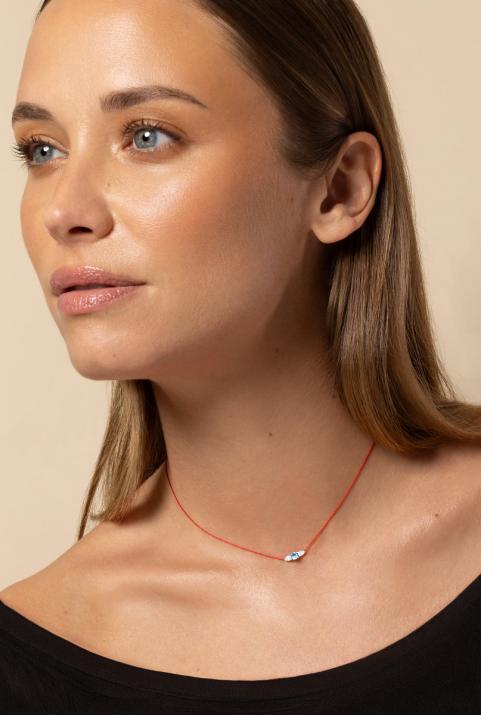 So Abby Topaze Thread Necklace White Gold - Redline - 0++