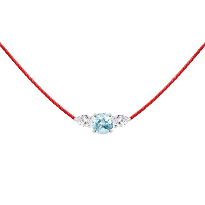 So Abby Topaze Thread Necklace White Gold - Redline - 0++