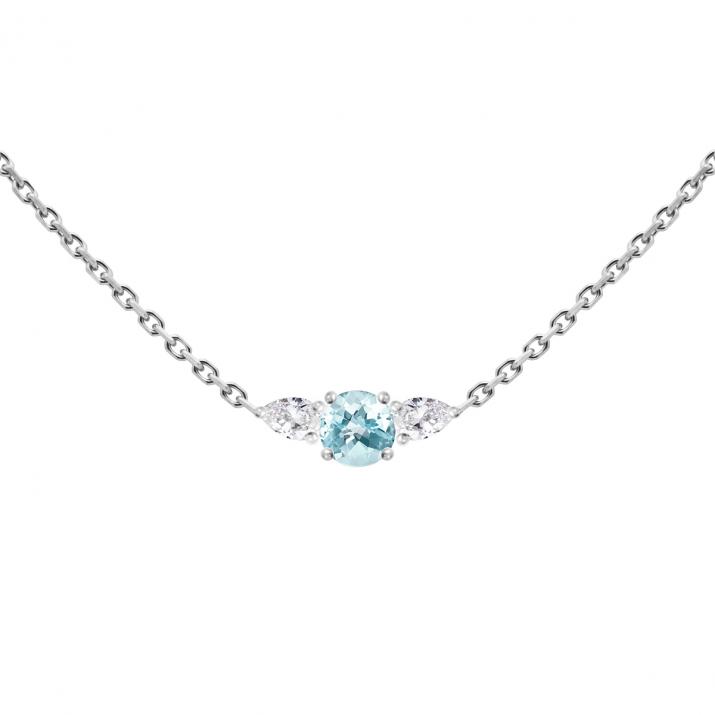 So Abby Topaze Chain Necklace White Gold - Redline