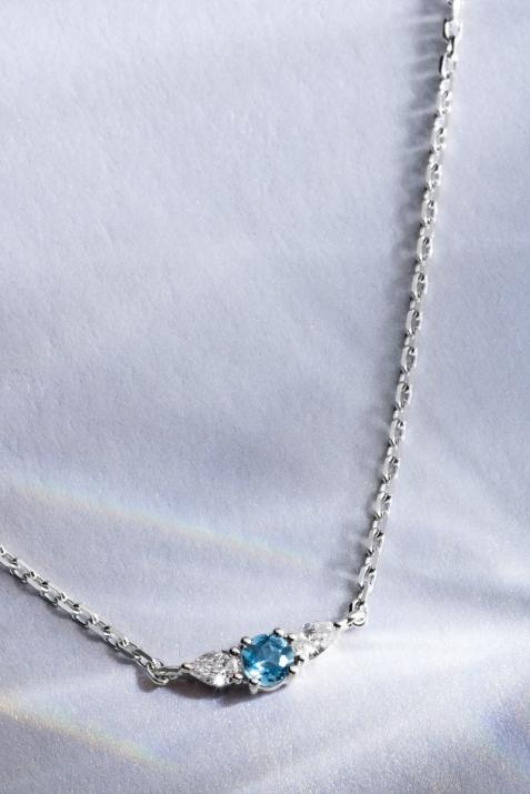 So Abby Topaze Chain Necklace White Gold - Redline - 0++