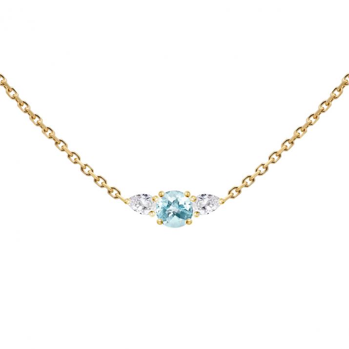 So Abby Topaze Chain Necklace Yellow Gold - Redline