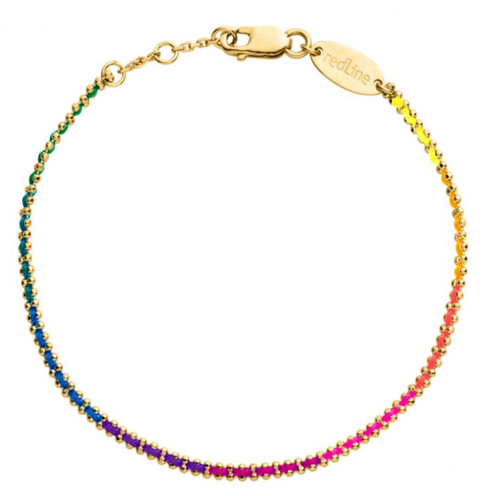 Aurore Rainbow Chain bracelet Yellow Gold - Redline - 0++