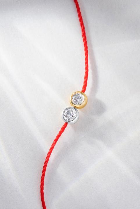 Limited Edition & Numbered thread Bracelet - Twenty Gold  Two-Tone - Redline - 0++