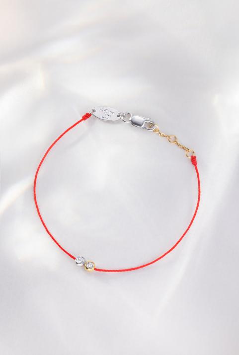 Limited Edition & Numbered thread Bracelet - Twenty Gold  Two-Tone - Redline - 0++