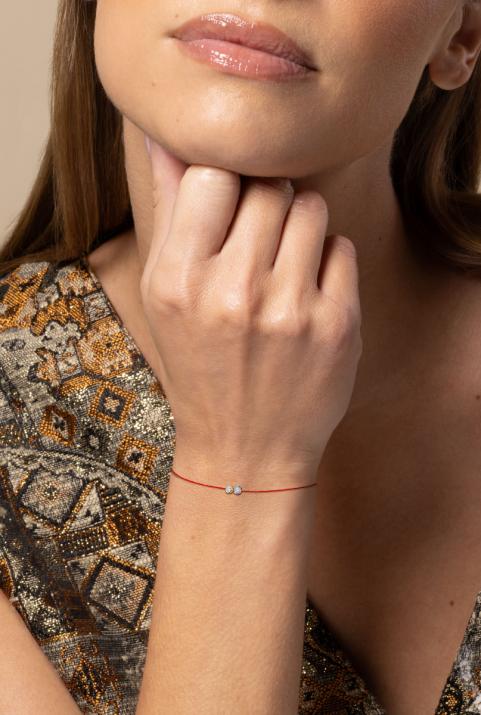 Limited Edition & Numbered thread Bracelet - Twenty Gold  Two-Tone - Redline - 0++