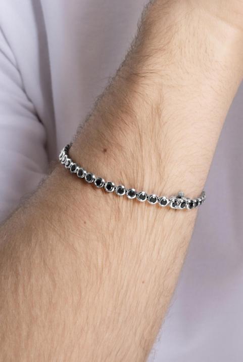 River Kcolor men Bracelet White Gold - Redline - 0++