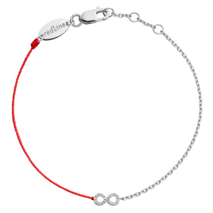 Elyseum Half-thread Half-chain Bracelet White Gold - Redline - 0++