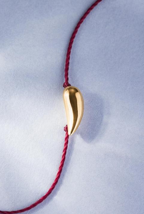 Chofar Bracelet Thread Yellow Gold - Redline - 0++