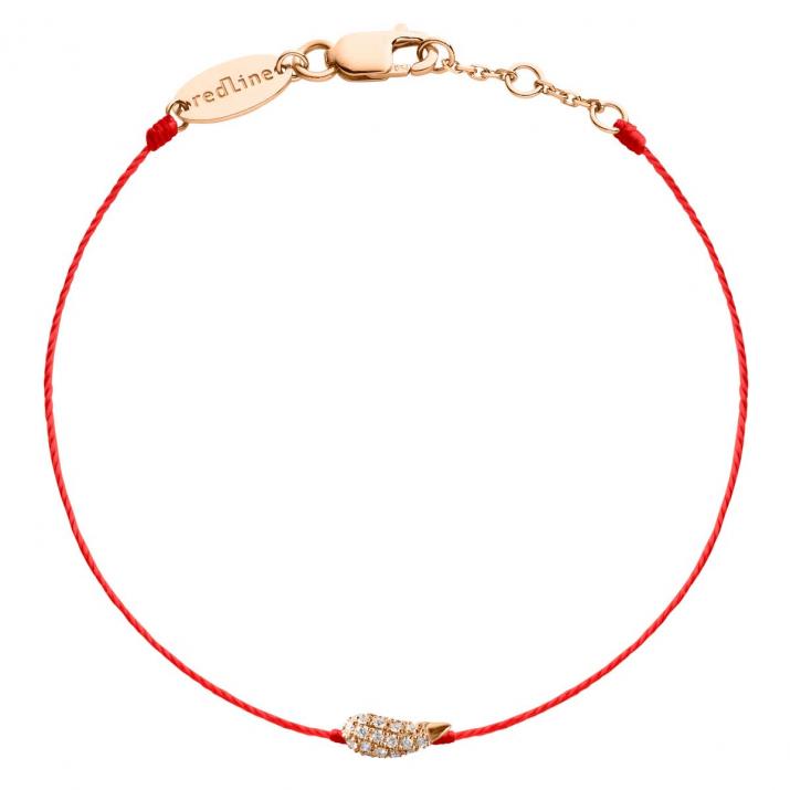 Chofar Bracelet Thread Pavé Rose Gold - Redline - 0++