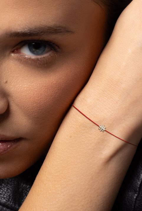 Lunova Bracelet Thread Yellow Gold - Redline - 0++