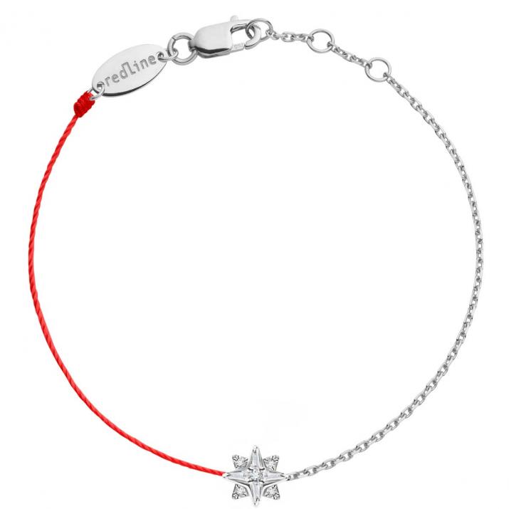 Lunova Half-thread Half-chain Bracelet White Gold - Redline