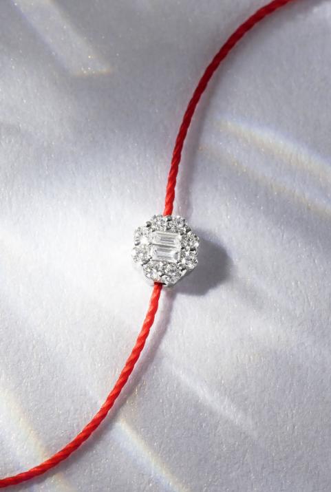 Melodie  Bracelet Thread White Gold - Redline - 0++
